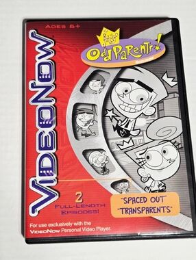 VideoNow The Fairly OddParents Spaced Out / Transparants PVD Disc + Case